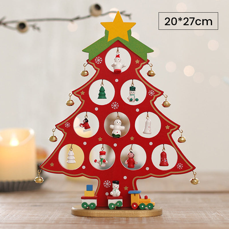 DIY Wooden Mini Christmas Tree Kit – Tool-Free Table Decoration