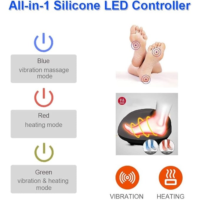 Harwelton™ Plush Heated Foot Warmer Pouch with Vibration Massage