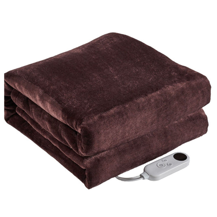 Harwelton™ Heated Flannel Throw with 6 Heat Settings and Timer