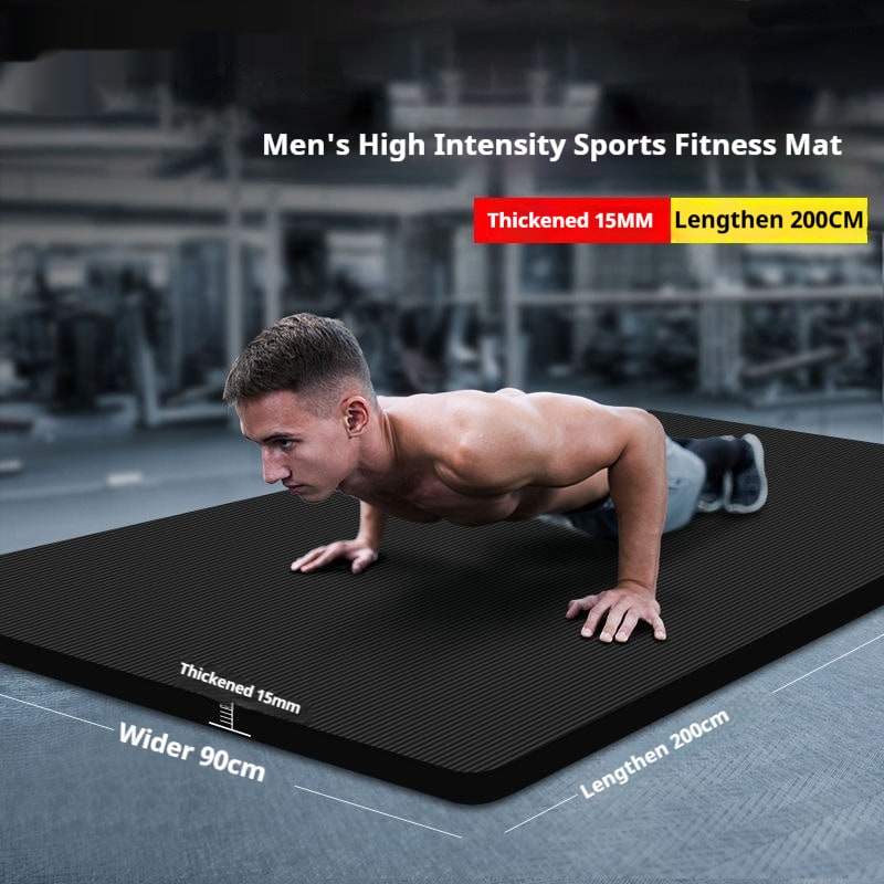 Harwelton™ Thick Non-Slip Yoga and Exercise Mat with Cushioning Foam