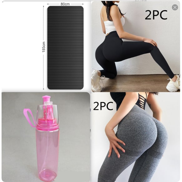 Harwelton™ Thick Non-Slip Yoga and Exercise Mat with Cushioning Foam