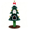 Christmas tree cat tower with condos