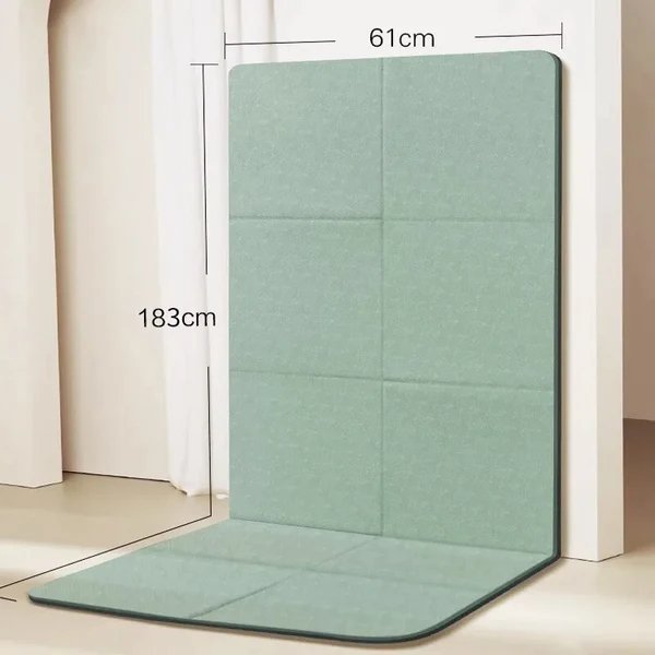 Foldable Yoga Mat with Non-Slip Dual-Sided Grip, 6 mm Thick