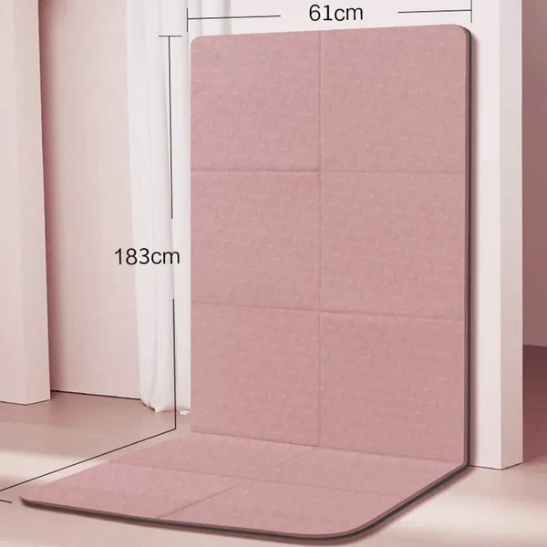 Foldable Yoga Mat with Non-Slip Dual-Sided Grip, 6 mm Thick