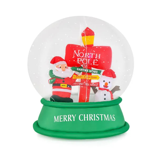 Harwelton Inflatable Snow Globe with Swirling Snow Effect