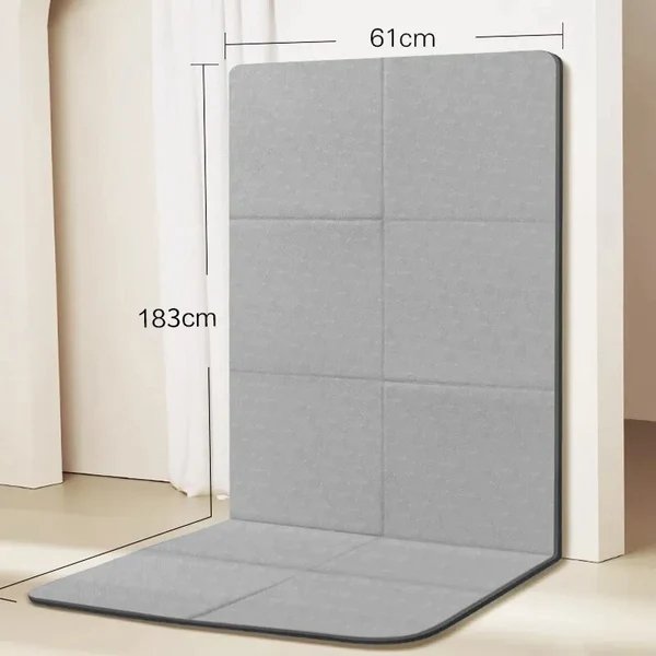 Foldable Yoga Mat with Non-Slip Dual-Sided Grip, 6 mm Thick