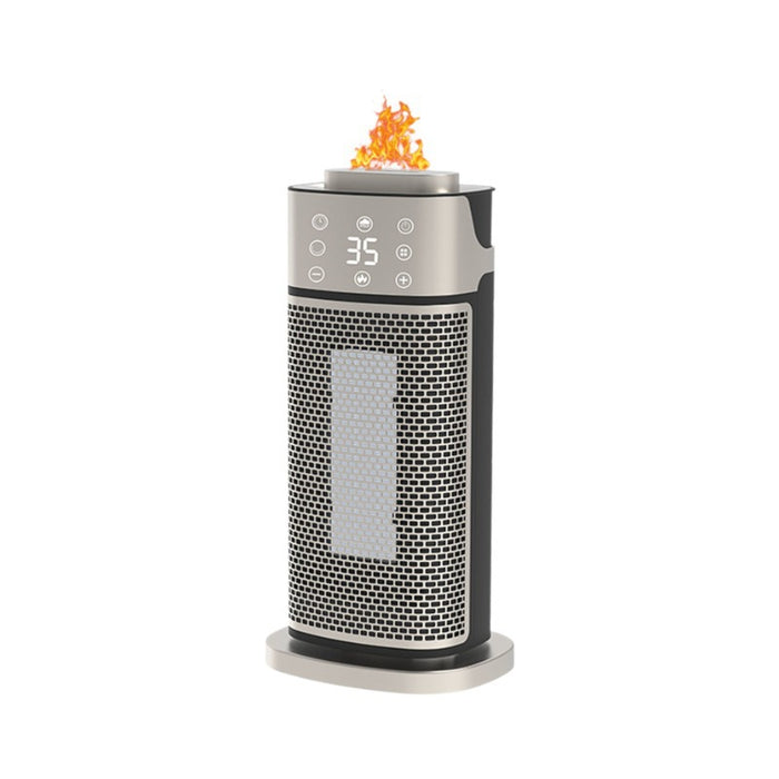 Harwelton Tower Fan Heater 2000W with Flame-Effect Humidifier