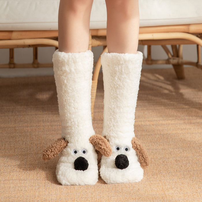 Harwelton Plush Dog Socks with 3D Ears and Grip