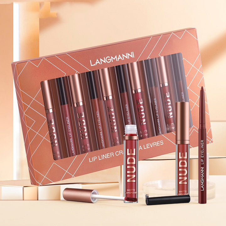 Matte lipstick and lip liner gift set