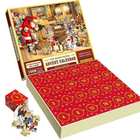 Christmas jigsaw puzzle advent calendar boxes