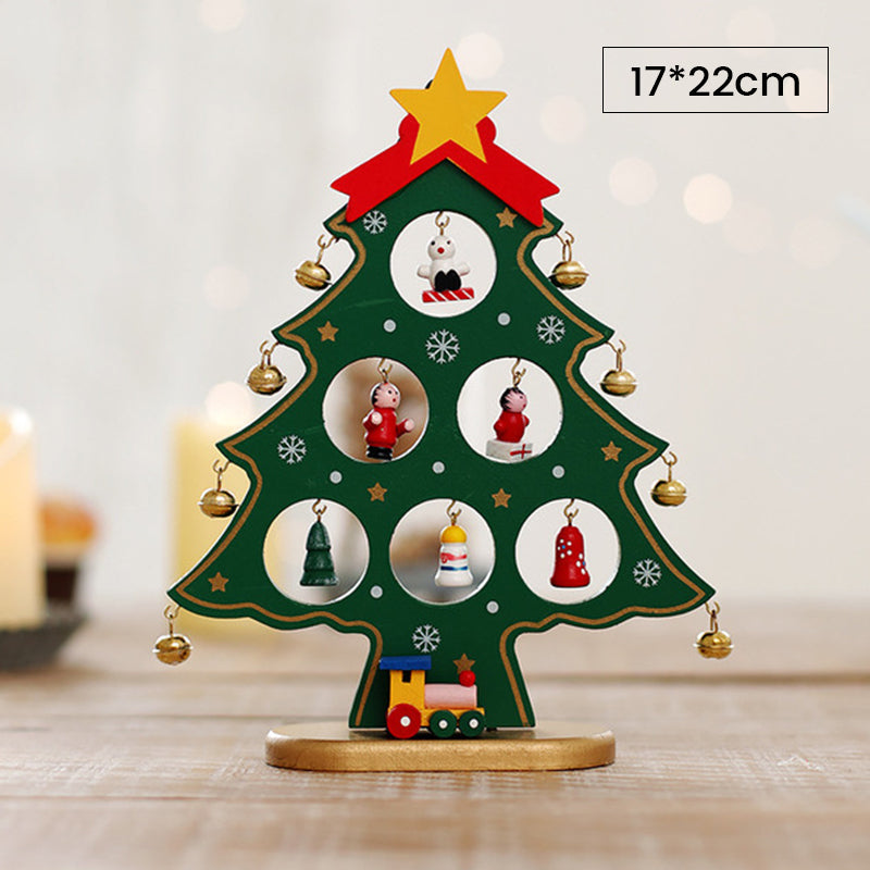 DIY Wooden Mini Christmas Tree Kit – Tool-Free Table Decoration