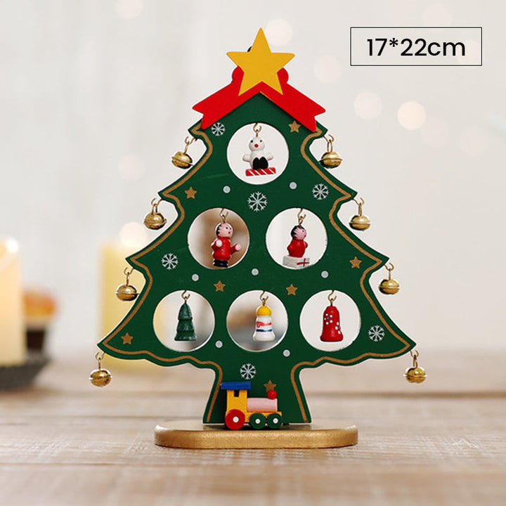 DIY Wooden Mini Christmas Tree Kit – Tool-Free Table Decoration