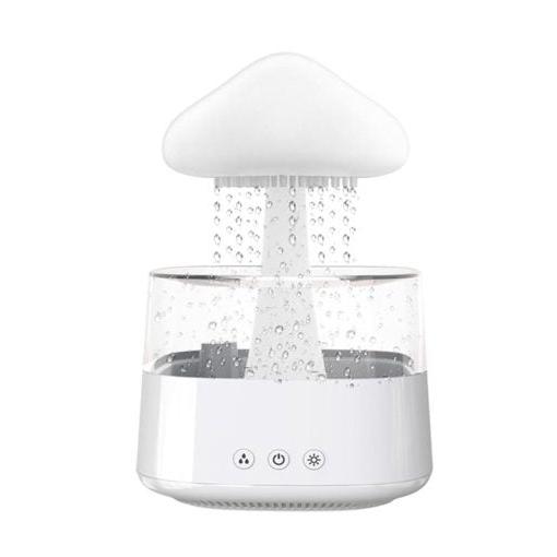 Harwelton™ Rain Cloud Humidifier and Aroma Diffuser with Mushroom Night Light