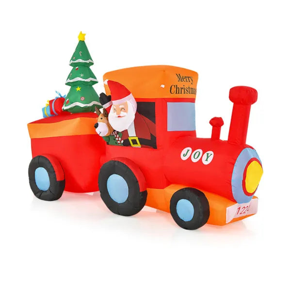 Harwelton 8.6ft Inflatable Christmas Train with Santa