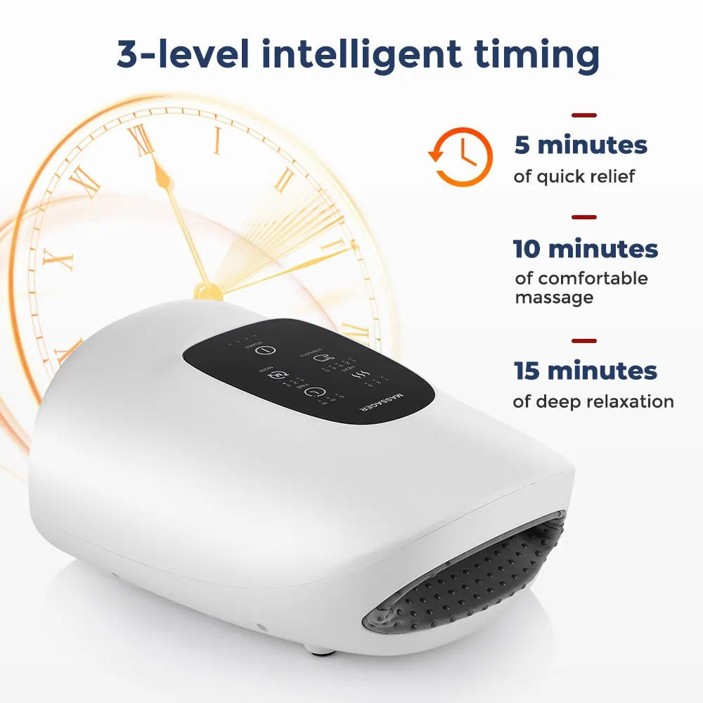 Heated Hand Massager with Airbag Compression and Touch Screen