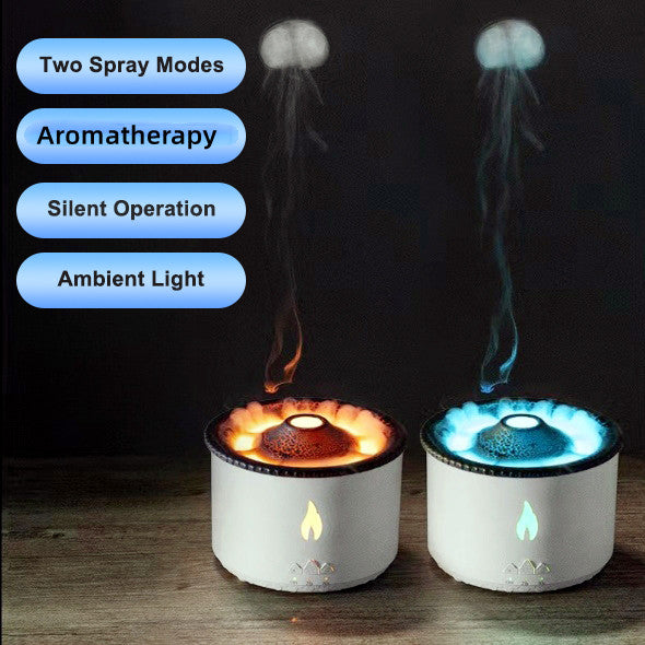 Volcano Flame Diffuser – Jellyfish Smoke Rings and Timer