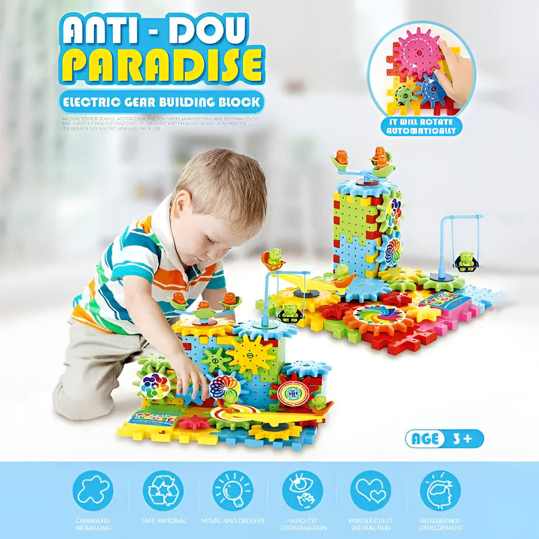 Harwelton™ Motorised Gear Building Blocks Set for Curious Young Builders