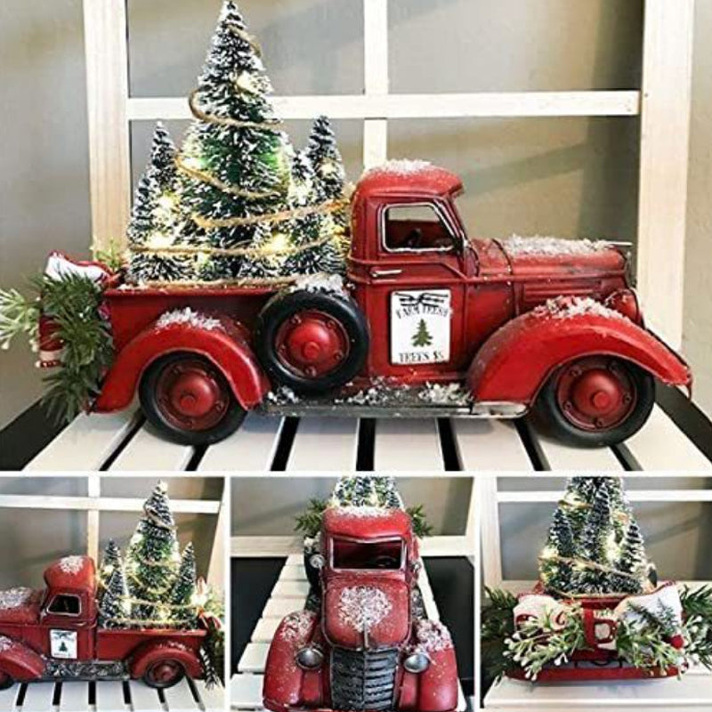 Harwelton™ Red Farm Truck Christmas Ornament with Detachable Tree