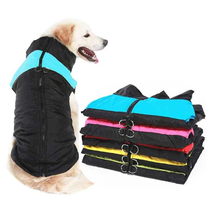 Waterproof Winter Dog Coat with D-Ring for Small to Large Dogs