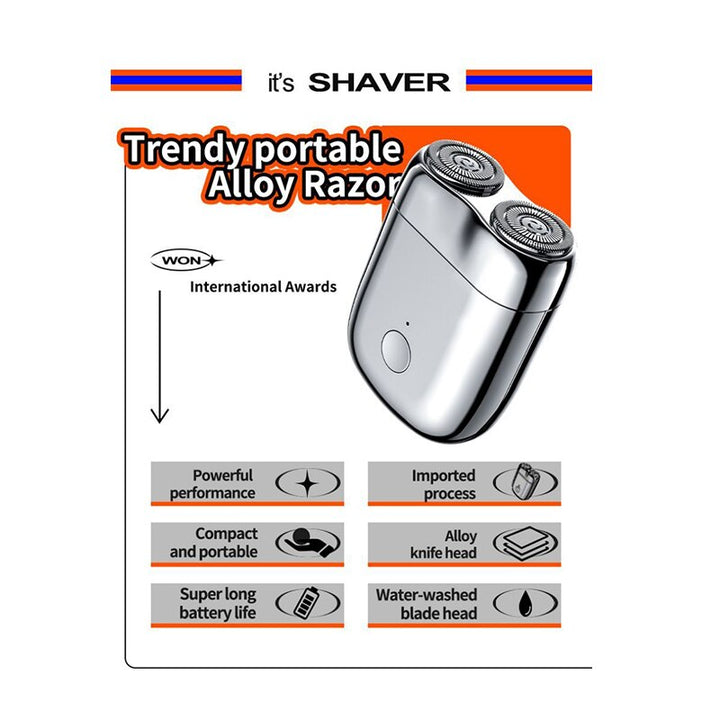 Mini Magnetic Electric Shaver for Men, Waterproof IPX7