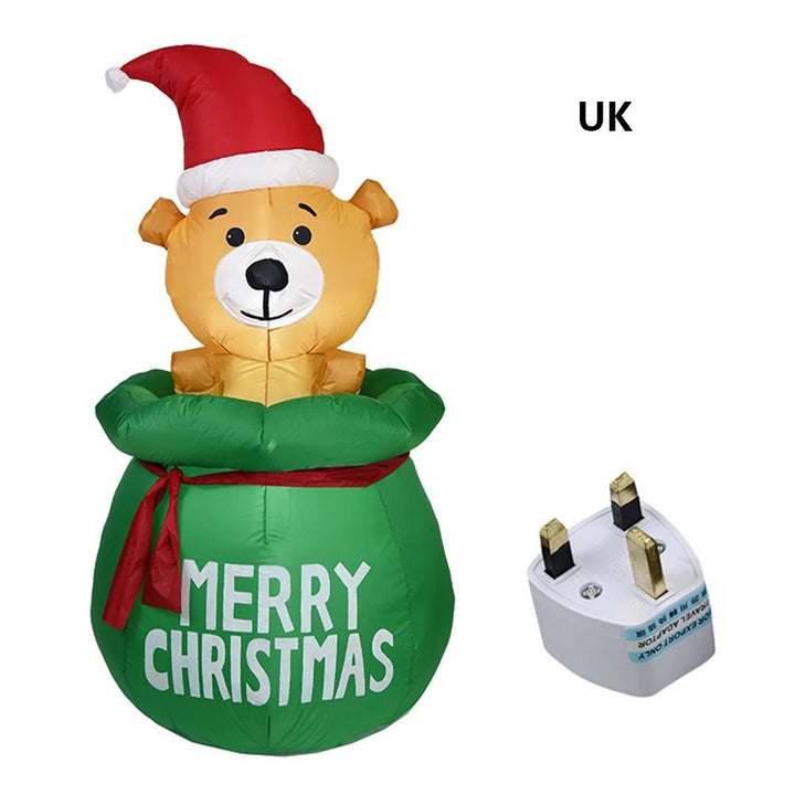 Inflatable Christmas Figure with LED Lights, 1.5 m Tall