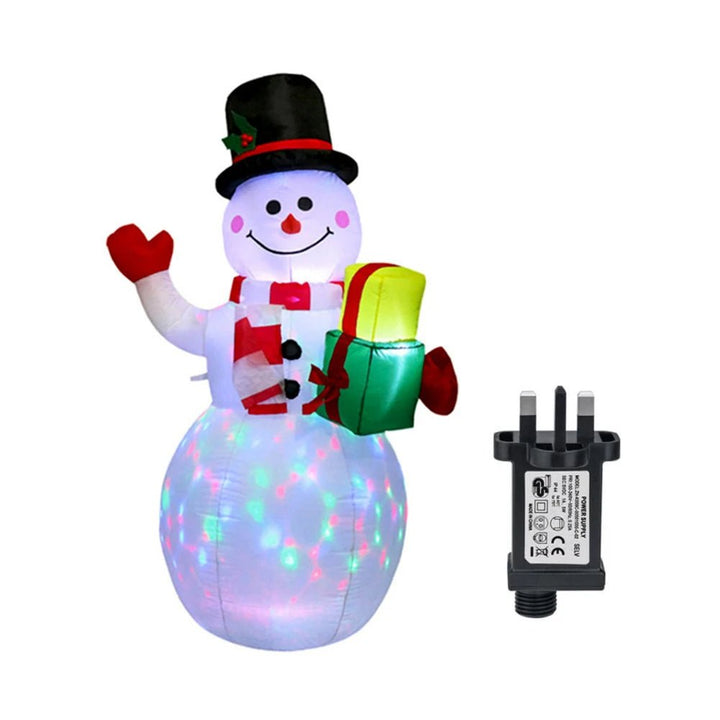 Inflatable Christmas Figure with LED Lights, 1.5 m Tall