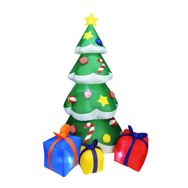 Inflatable Christmas Figure with LED Lights, 1.5 m Tall