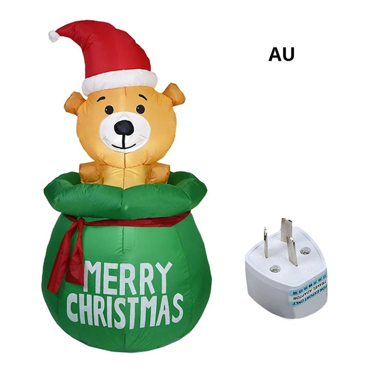 Inflatable Christmas Figure with LED Lights, 1.5 m Tall