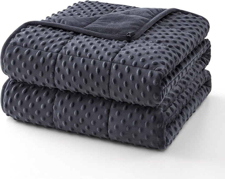 Weighted Blanket with Dot Texture and Cooling Microfibre