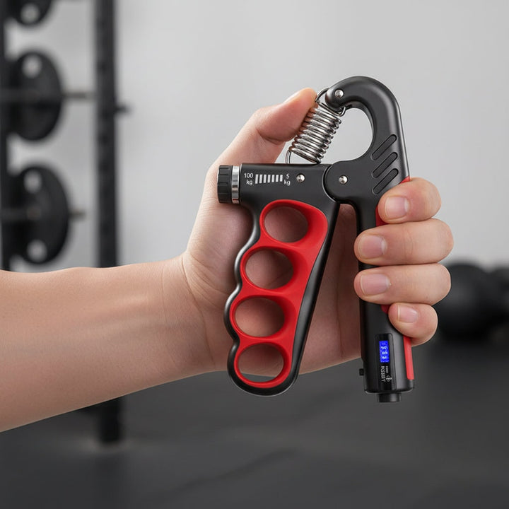 Adjustable Hand Grip Strengthener with Digital Rep Counter