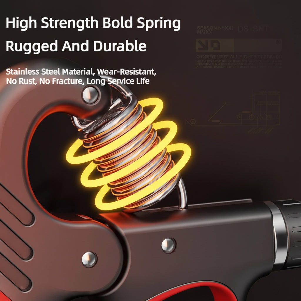 Adjustable Hand Grip Strengthener with Digital Rep Counter