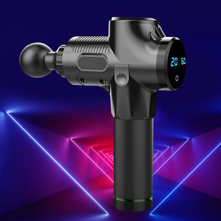 Handheld Massage Gun with Six Heads and LCD Touch Screen