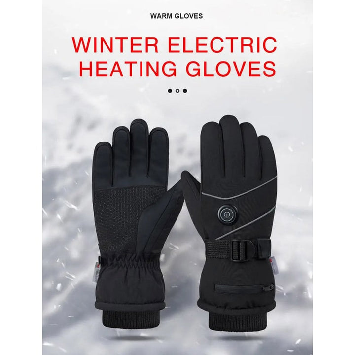 USB Rechargeable Heated Mittens with Touchscreen Fingertips