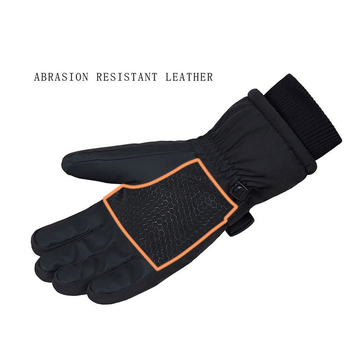 USB Rechargeable Heated Mittens with Touchscreen Fingertips