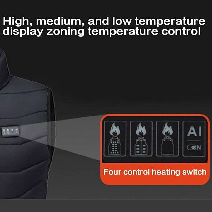 Harwelton™ Quilted USB Heated Gilet with Multiple Heating Zones