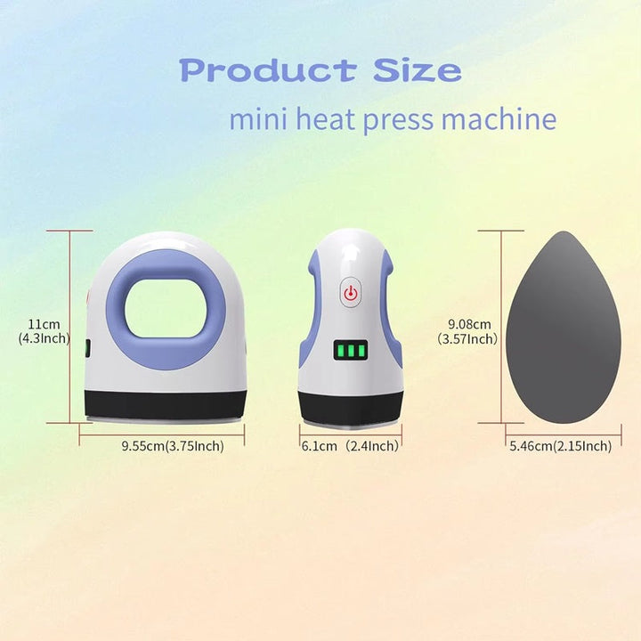 Harwelton™ Mini Heat Press for T-Shirts, Bags and Craft Projects