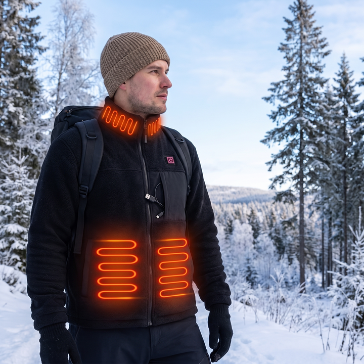 Harwelton™ Heated Fleece Jacket with 4-Zone Heating, USB Powered