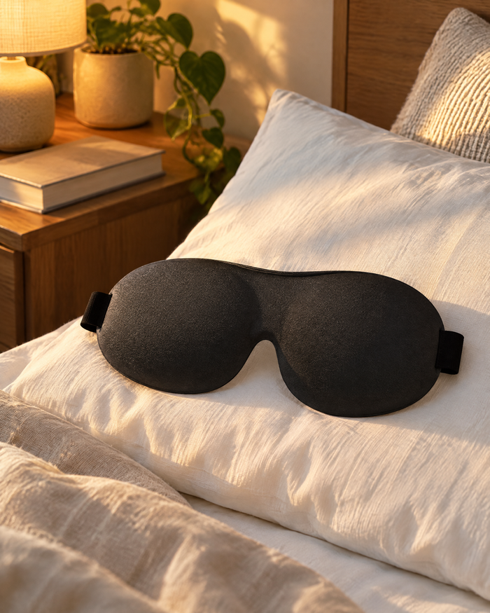 Harwelton™ Contoured 3D Blackout Sleep Mask with Adjustable Strap