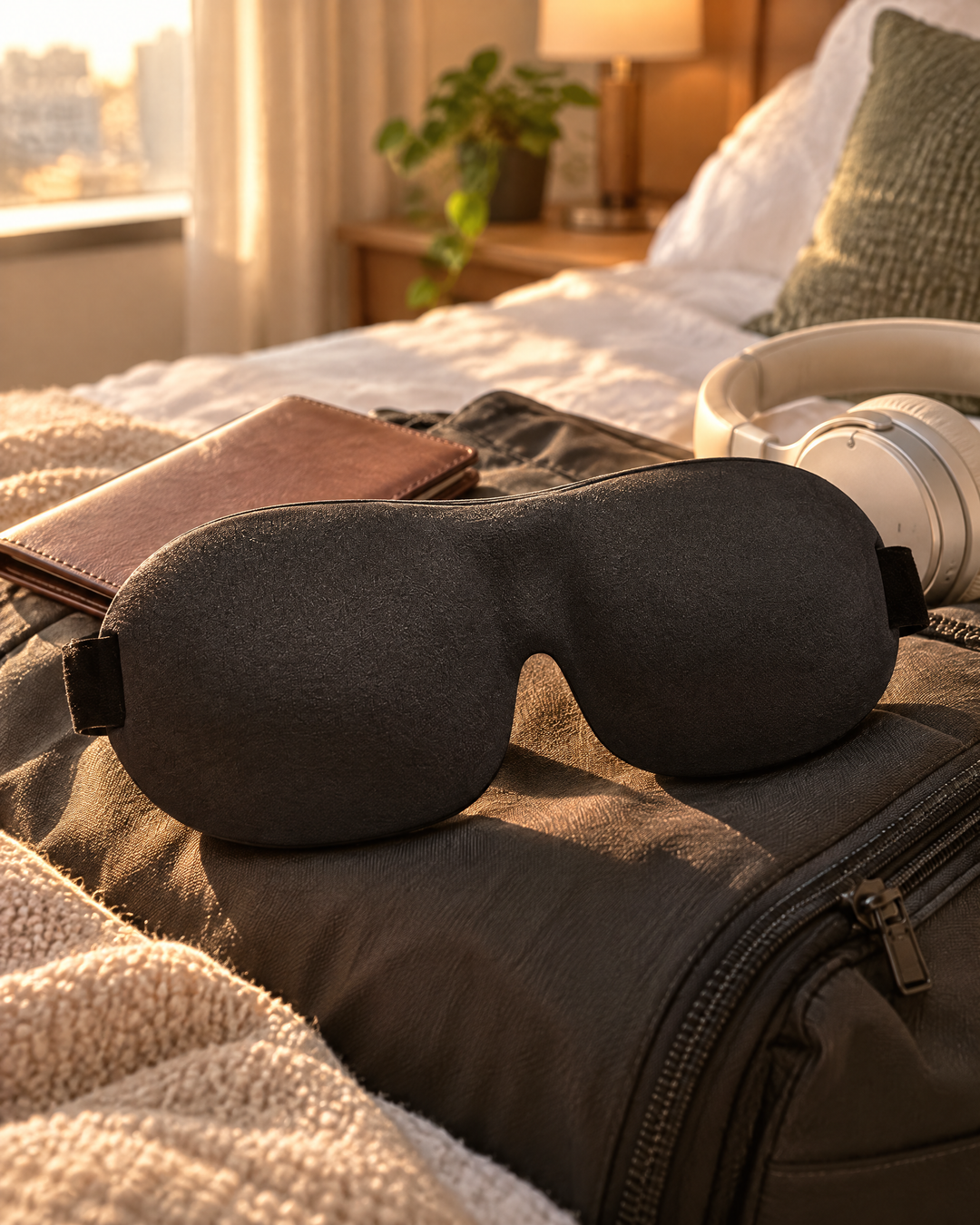 Contoured Sleep Mask – 3D Blackout Eye Mask for Sleeping, Travel &amp; Naps, Adjustable Strap, 1 to 10 Pack