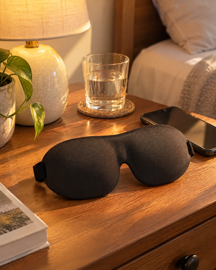 Contoured Sleep Mask – 3D Blackout Eye Mask for Sleeping, Travel &amp; Naps, Adjustable Strap, 1 to 10 Pack