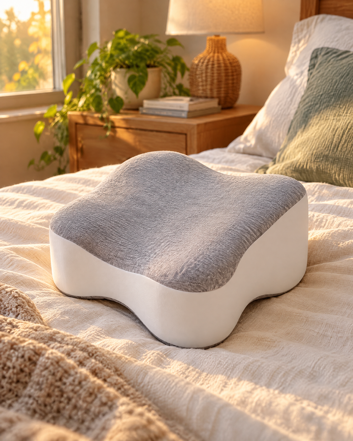 Harwelton™ Contoured Memory Foam Knee Pillow for Side Sleepers