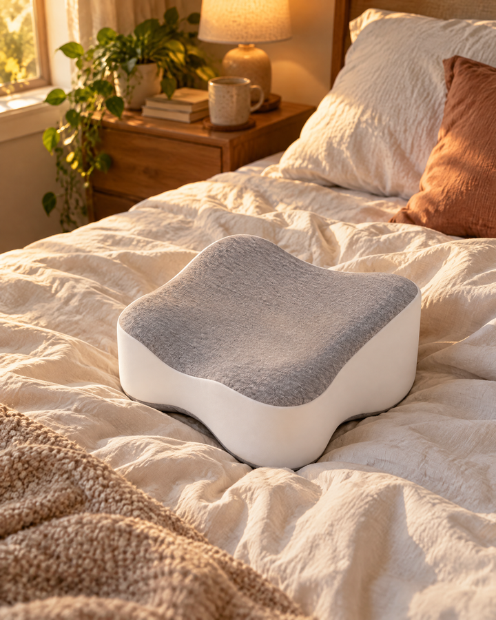 Harwelton™ Contoured Memory Foam Knee Pillow for Side Sleepers