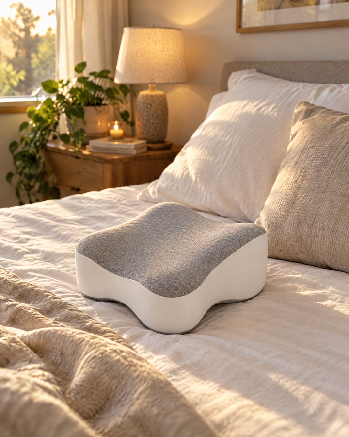 Harwelton™ Contoured Memory Foam Knee Pillow for Side Sleepers