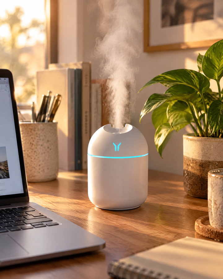 Mini USB Humidifier with Colour-Changing Night Light