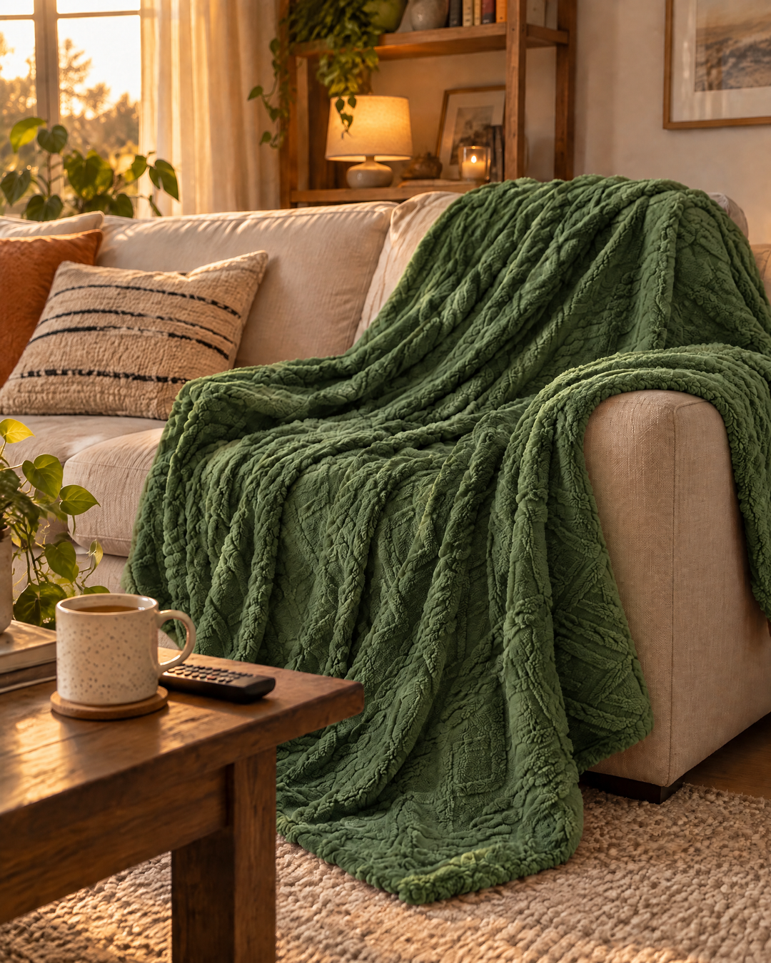 Fluffy Flannel Fleece Throw, Lightweight Yet Seriously Warm