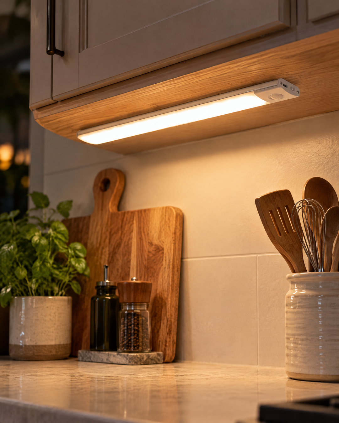 Harwelton™ Rechargeable Motion Sensor Wardrobe Light – Magnetic Stick-On LED