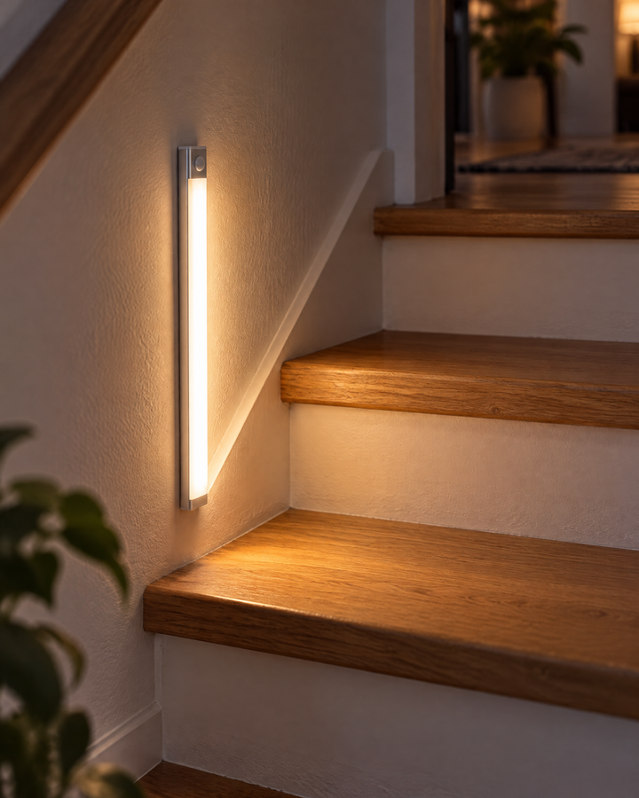 Harwelton™ Rechargeable Motion Sensor Wardrobe Light – Magnetic Stick-On LED