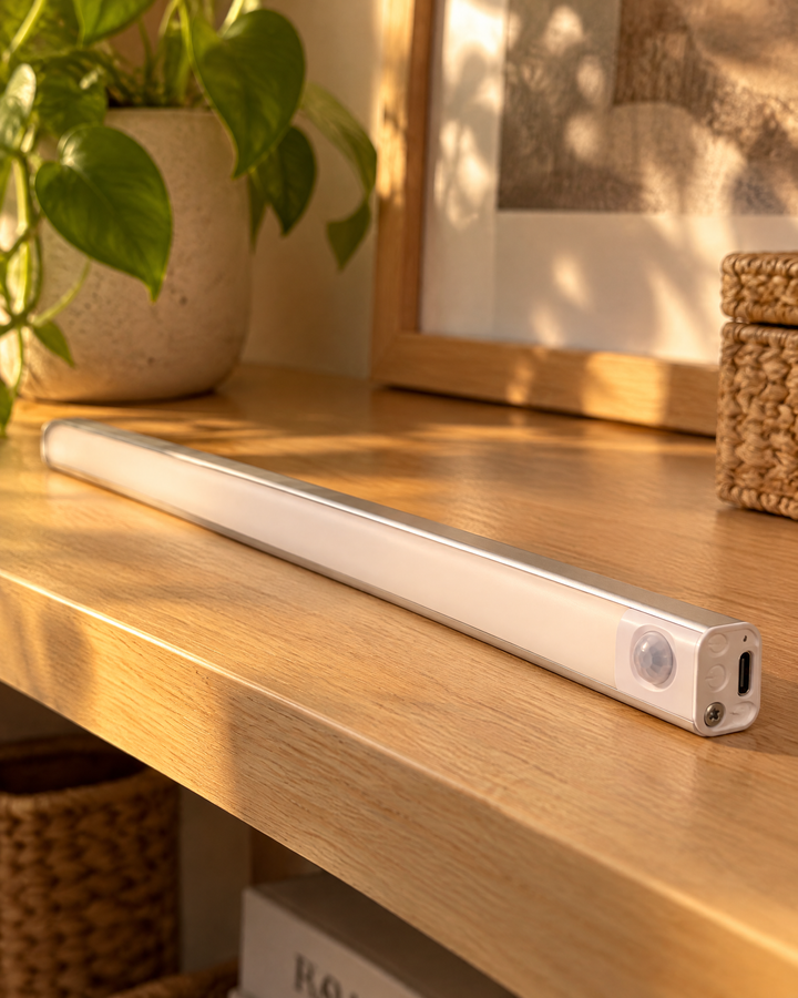 Harwelton™ Rechargeable Motion Sensor Wardrobe Light – Magnetic Stick-On LED