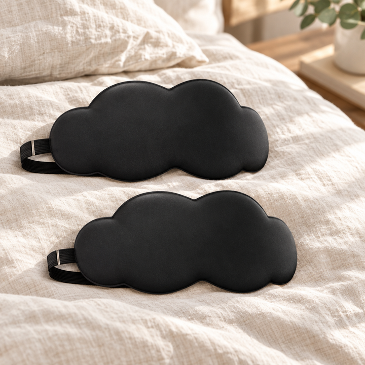 Contoured Sleep Mask – 3D Blackout Eye Mask for Sleeping, Travel &amp; Naps, Adjustable Strap, 1 to 10 Pack
