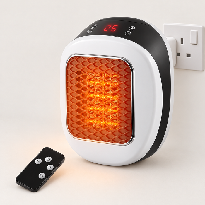 Harwelton™ 500W Plug-In Heater with Digital Thermostat and Timer
